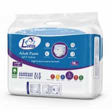 Zahrat Lotus Adult Pants Soft & Delicate Large 90-145cm 18 Pieces