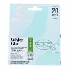White Glo Waterless Teeth Wipes 20pcs